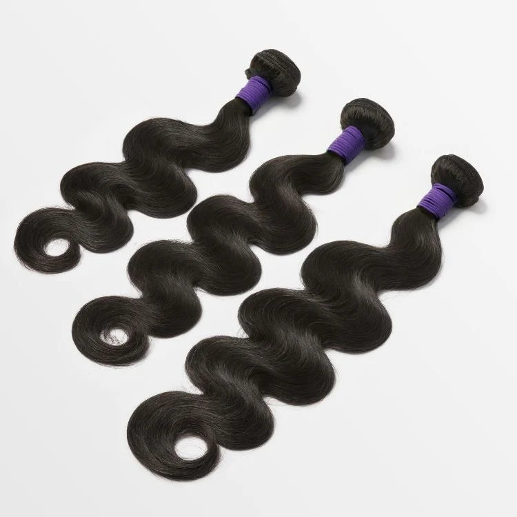 Tissage / Natural Black / Body Wave / 100% Brazilian Virgin Human Hair / 3pcs 300g