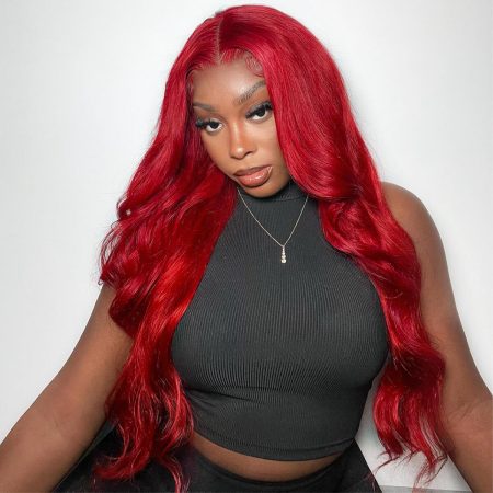Khloe/ Red / Straight / 6x5 Precut HD / 200% / Glueless