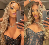 Clip-In / Blonde Balayage / Silk Straight / Virgin Human Hair / 7pcs