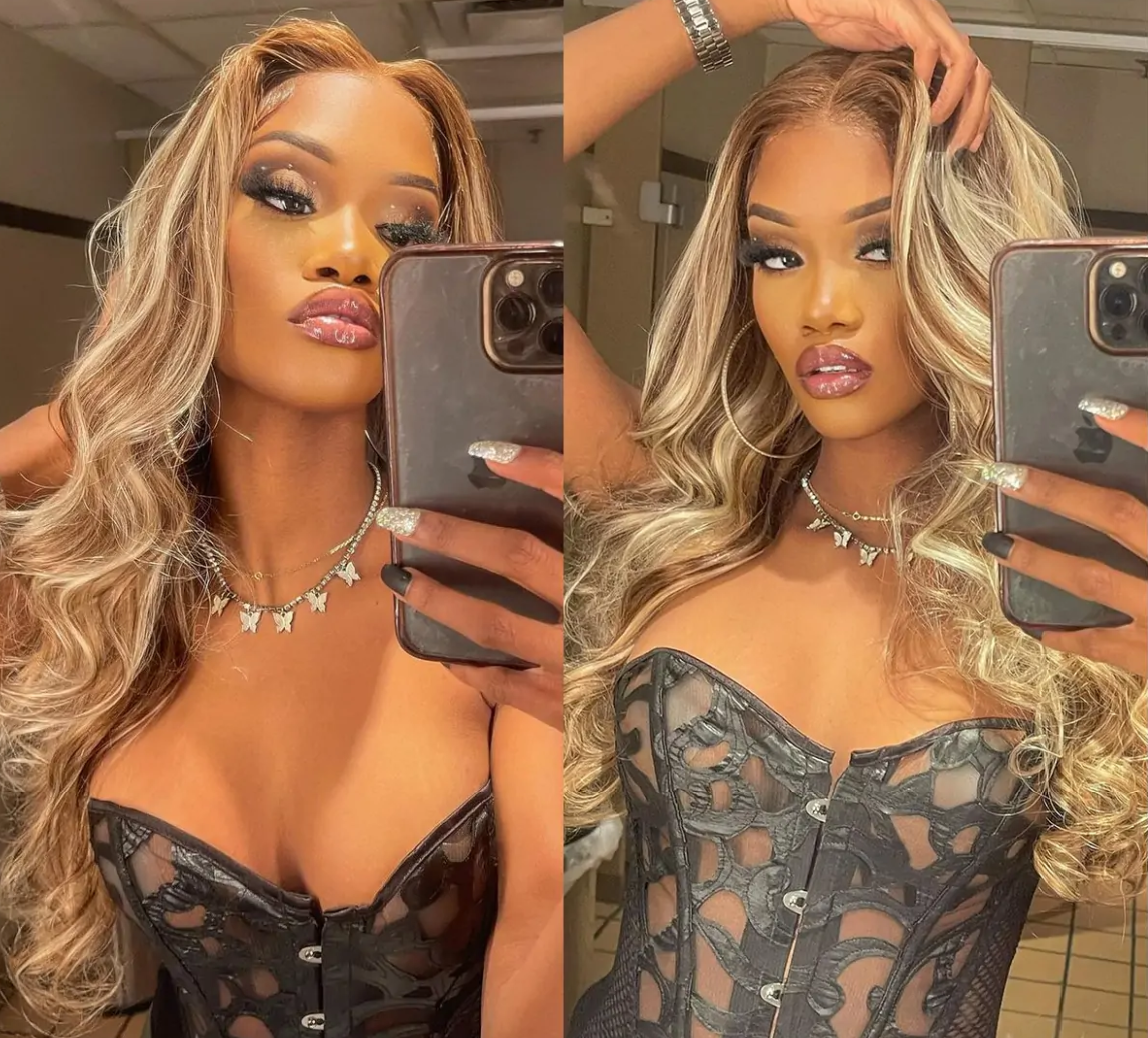 Clip-In / Blonde Balayage / Silk Straight / Virgin Human Hair / 7pcs