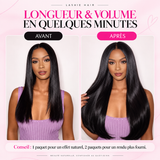 Clip-In / Black / Curly/ Virgin Human Hair / 7pcs