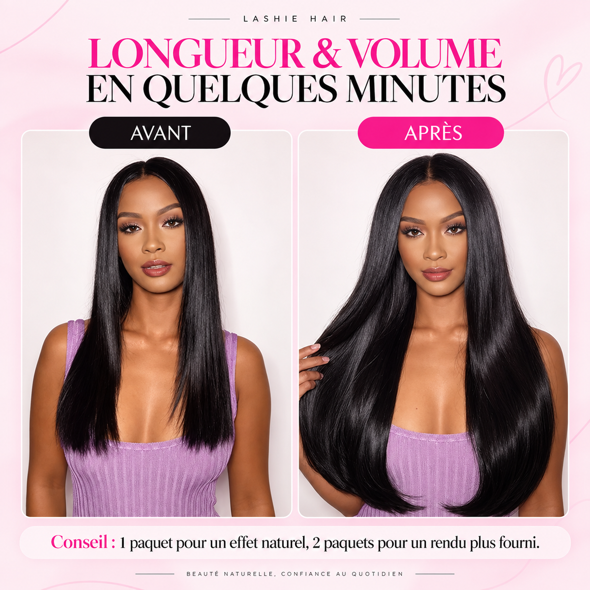Clip-In / Black / Curly/ Virgin Human Hair / 7pcs