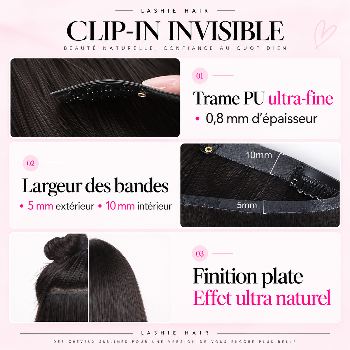 Clip-In / Honey Balayage / Silk Straight / Virgin Human Hair / 7pcs
