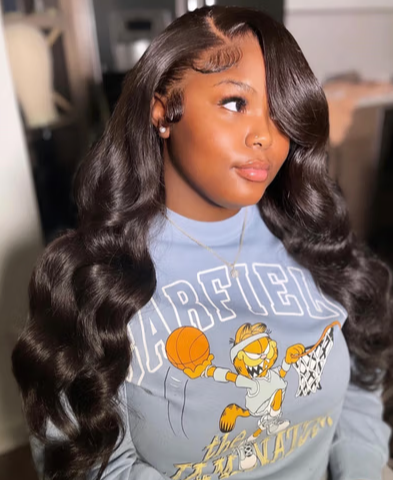 Clip-In / Natural Black / Wavy / Virgin Human Hair / 7pcs