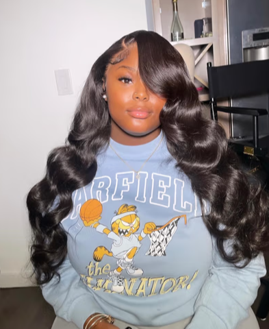Clip-In / Natural Black / Wavy / Virgin Human Hair / 7pcs