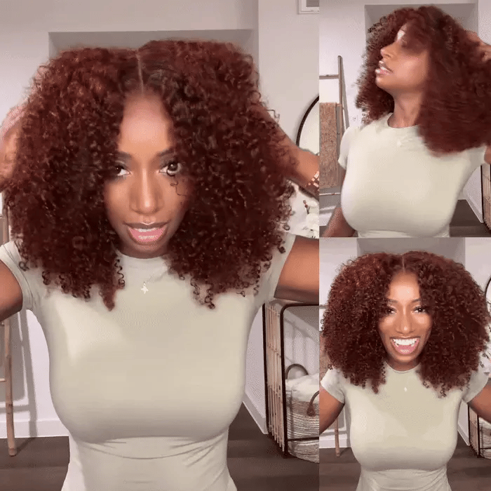 Aisha / Reddish Brown / Kinky Curly / 250% / Glueless