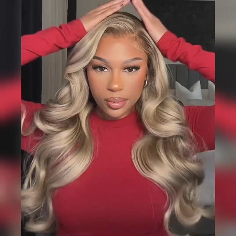Katie / Blonde / Wavy / 13x4 HD / Glueless