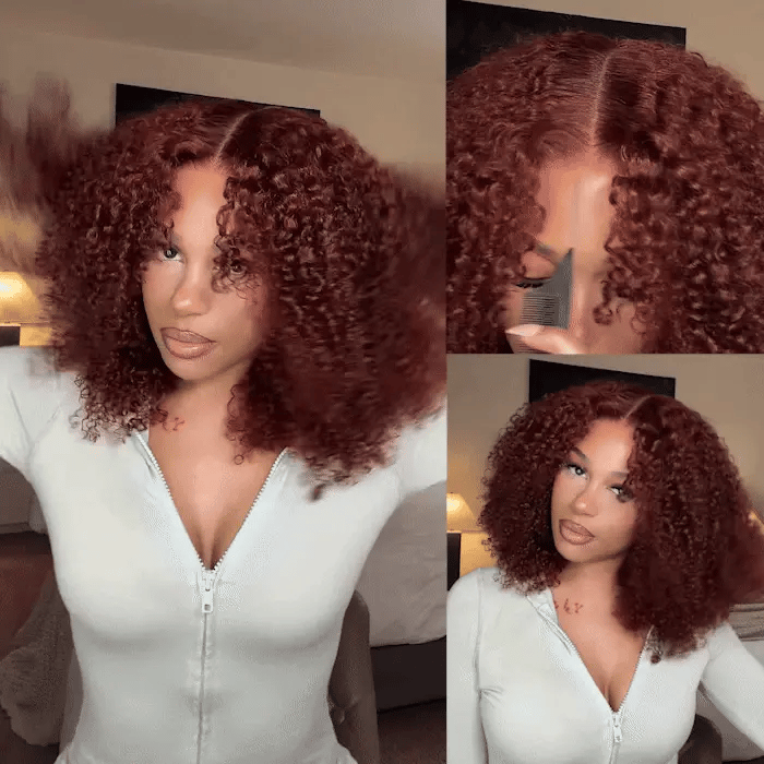 Aisha / Reddish Brown / Kinky Curly / 250% / Glueless